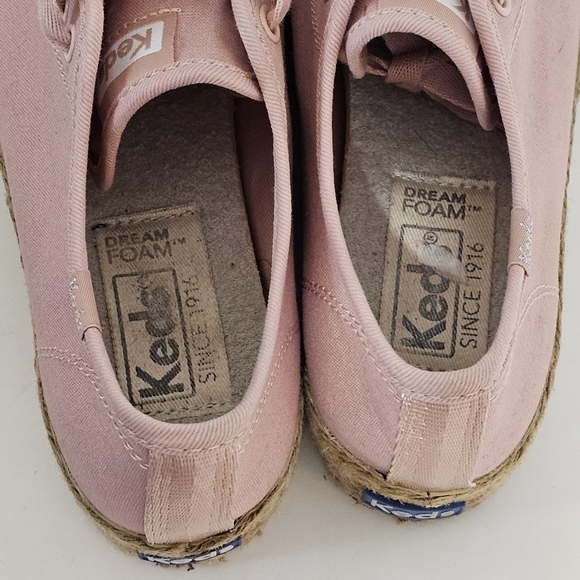 Keds Womens Pink Triple Kick Canvas Jute Sneaker - Picture 11 of 12